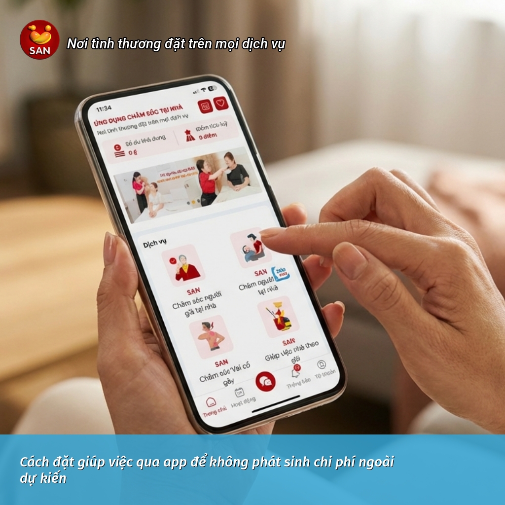 đặt giúp việc qua app