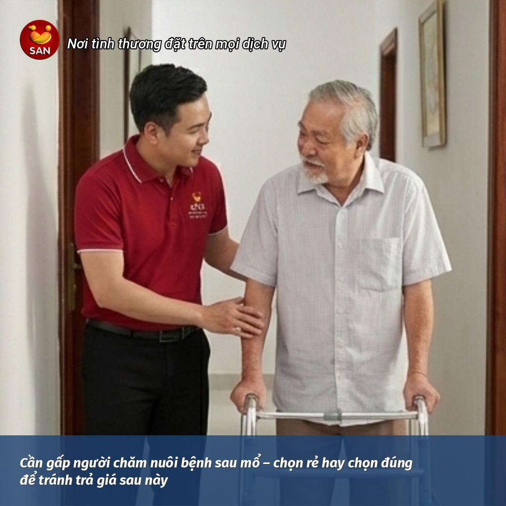 cần gấp người chăm nuôi bệnh sau mổ