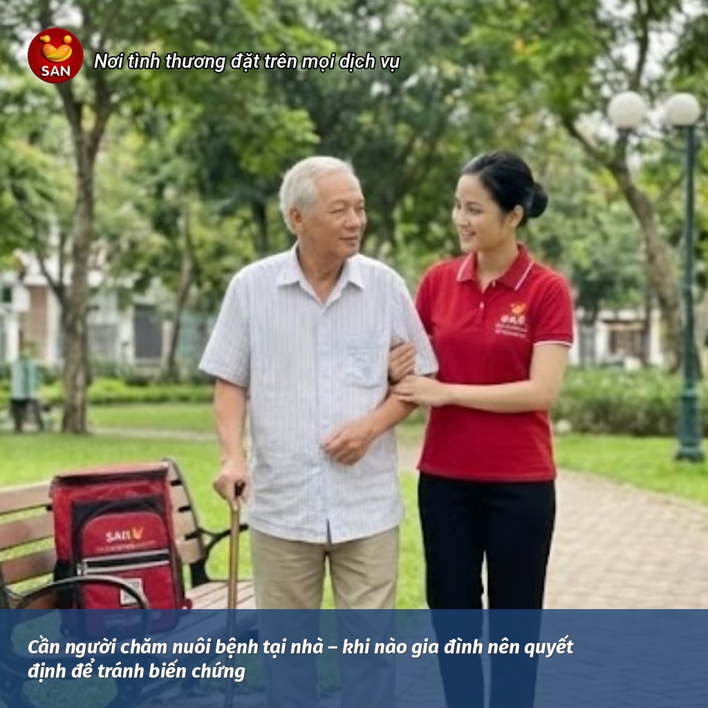 We need a caregiver for a sick person at home.