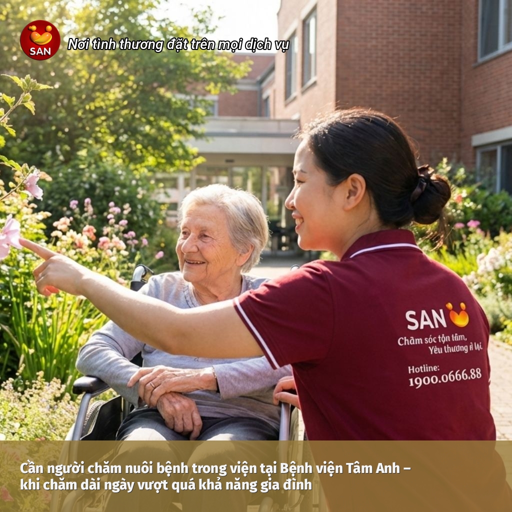 cần người chăm nuôi bệnh trong viện
