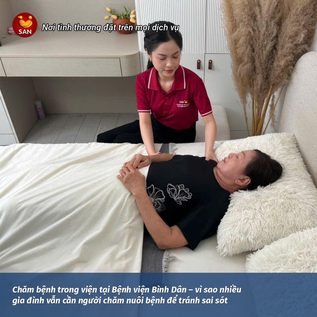 chăm bệnh trong viện tại Bệnh viện Bình Dân