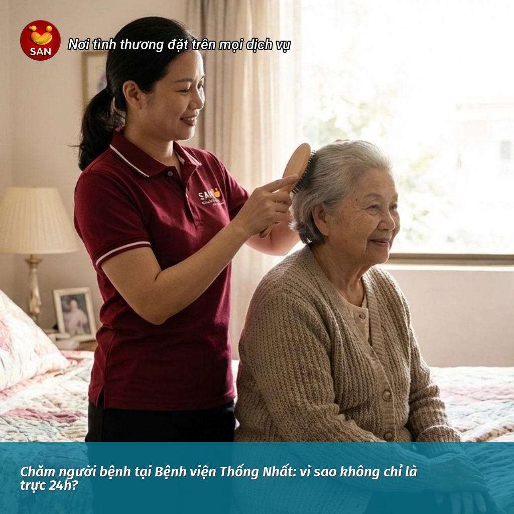 Chăm người bệnh tại Bệnh viện Thống Nhất