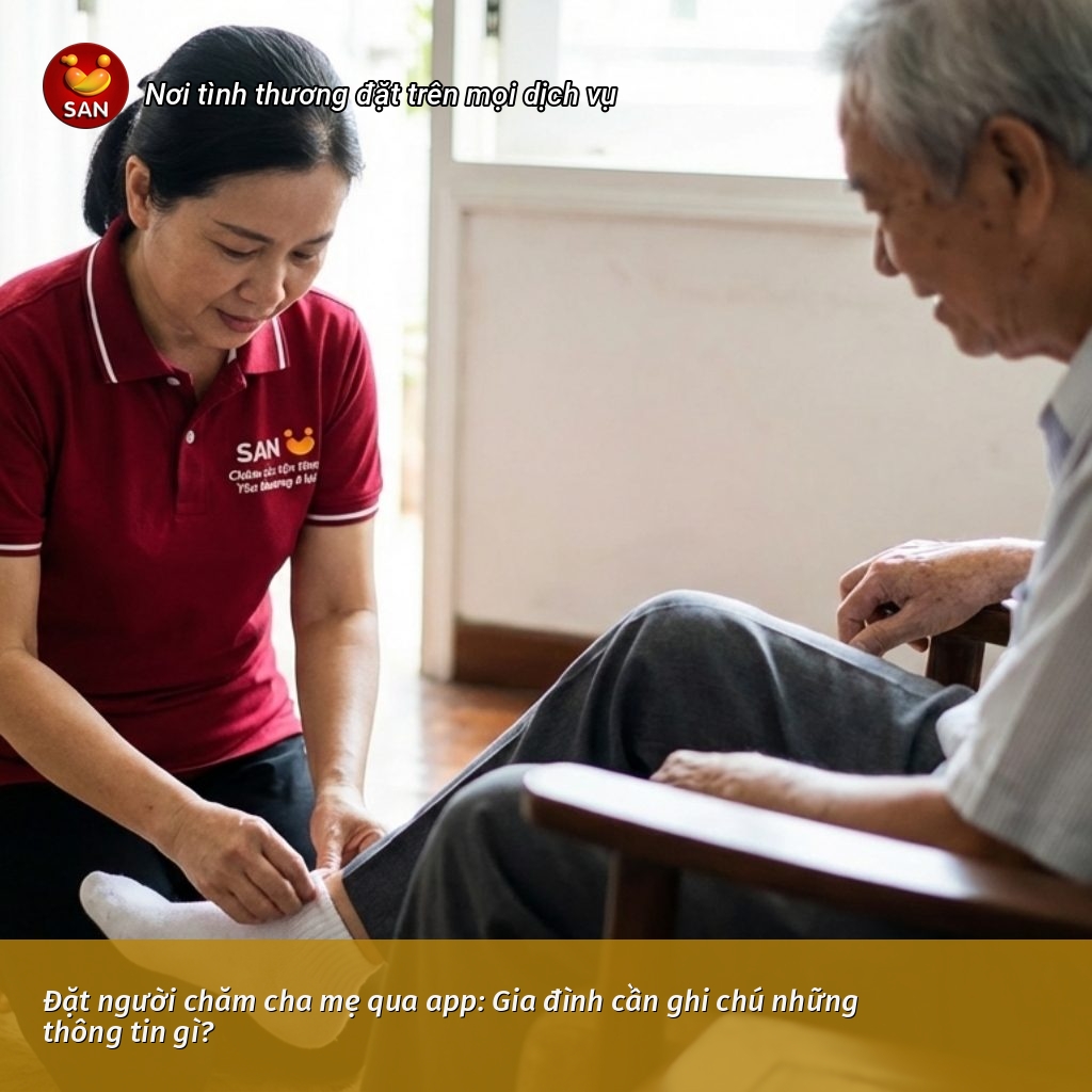 Đặt người chăm cha mẹ qua app