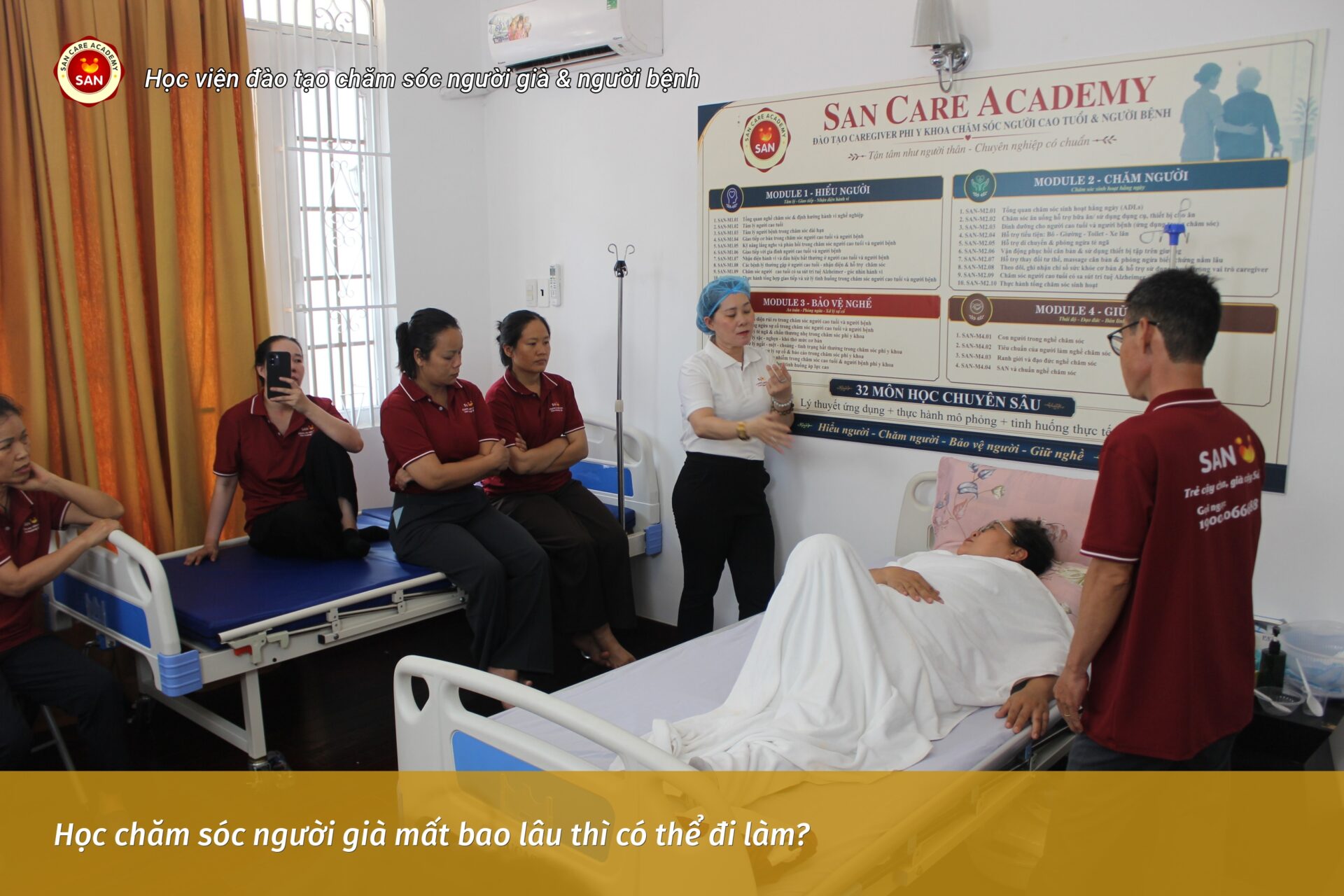 học chăm sóc người già mất bao lâu