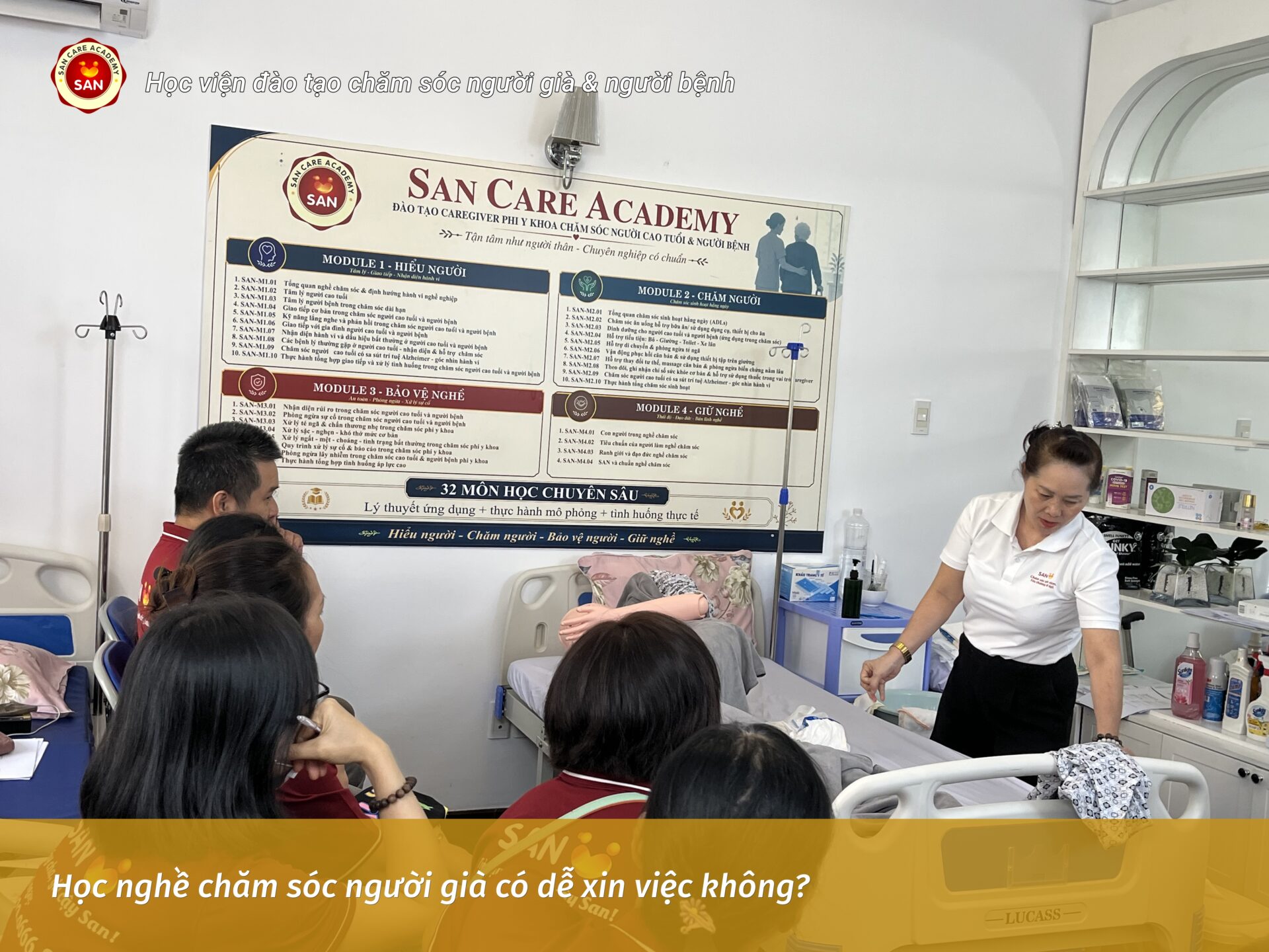 học nghề chăm sóc người già