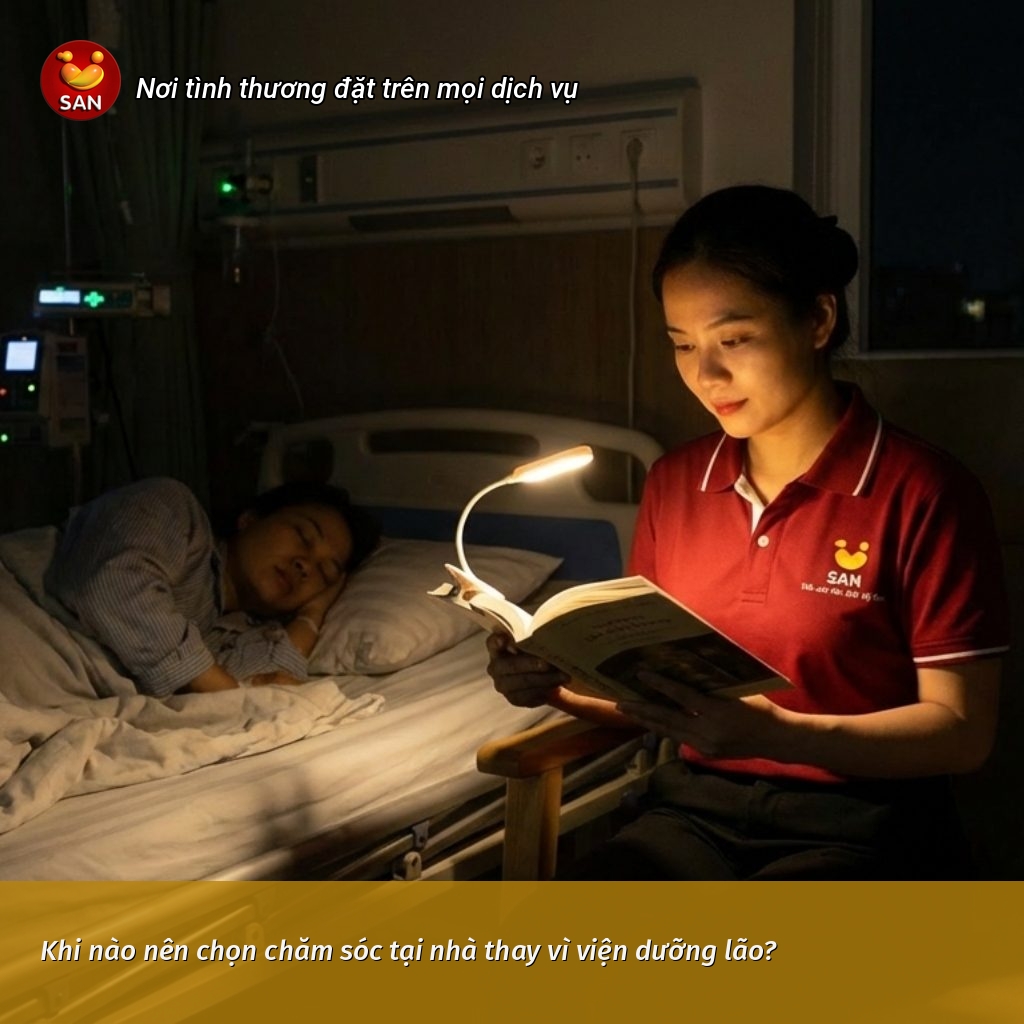 chăm sóc tại nhà thay vì viện dưỡng lão