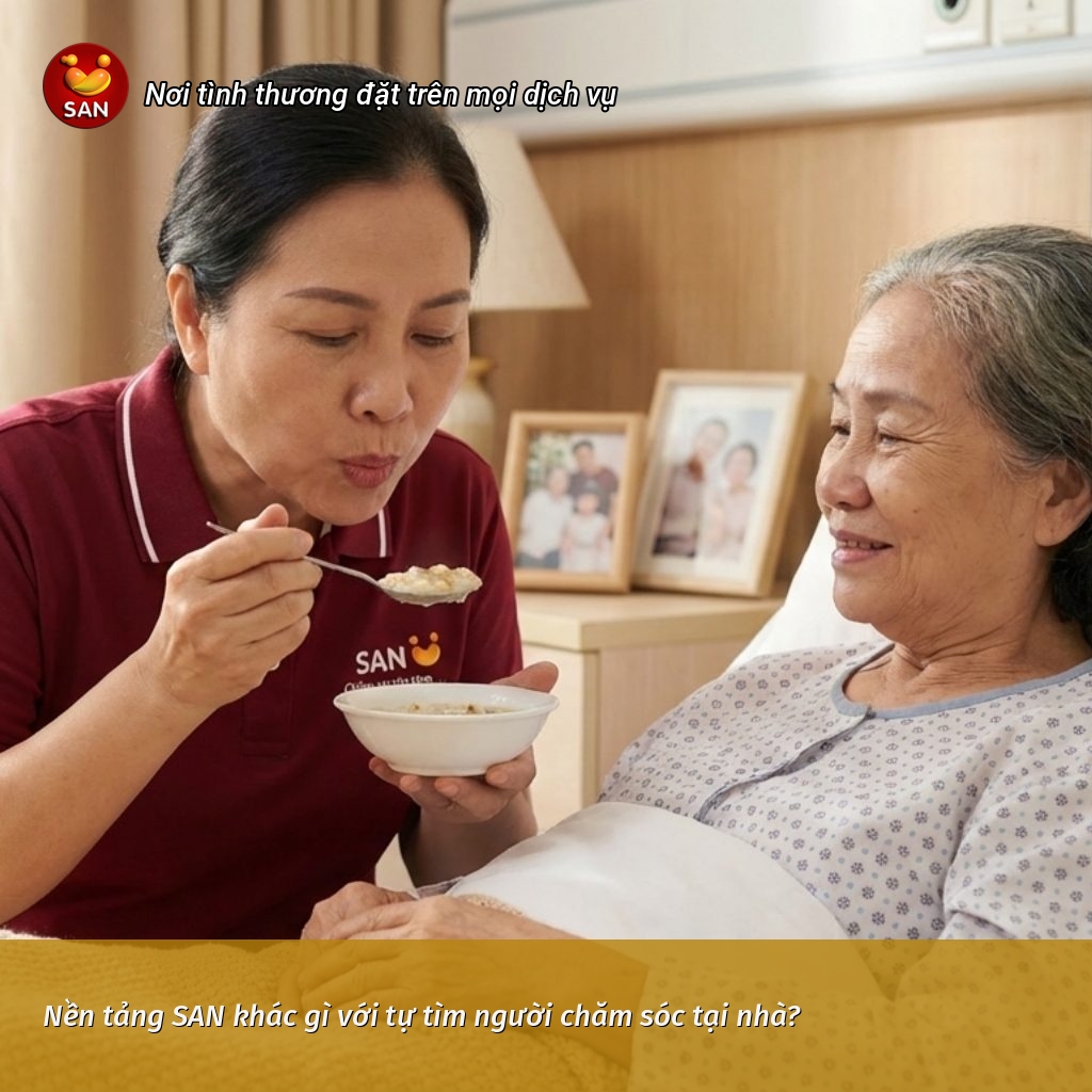 Nền tảng SAN khác tự tìm người chăm sóc