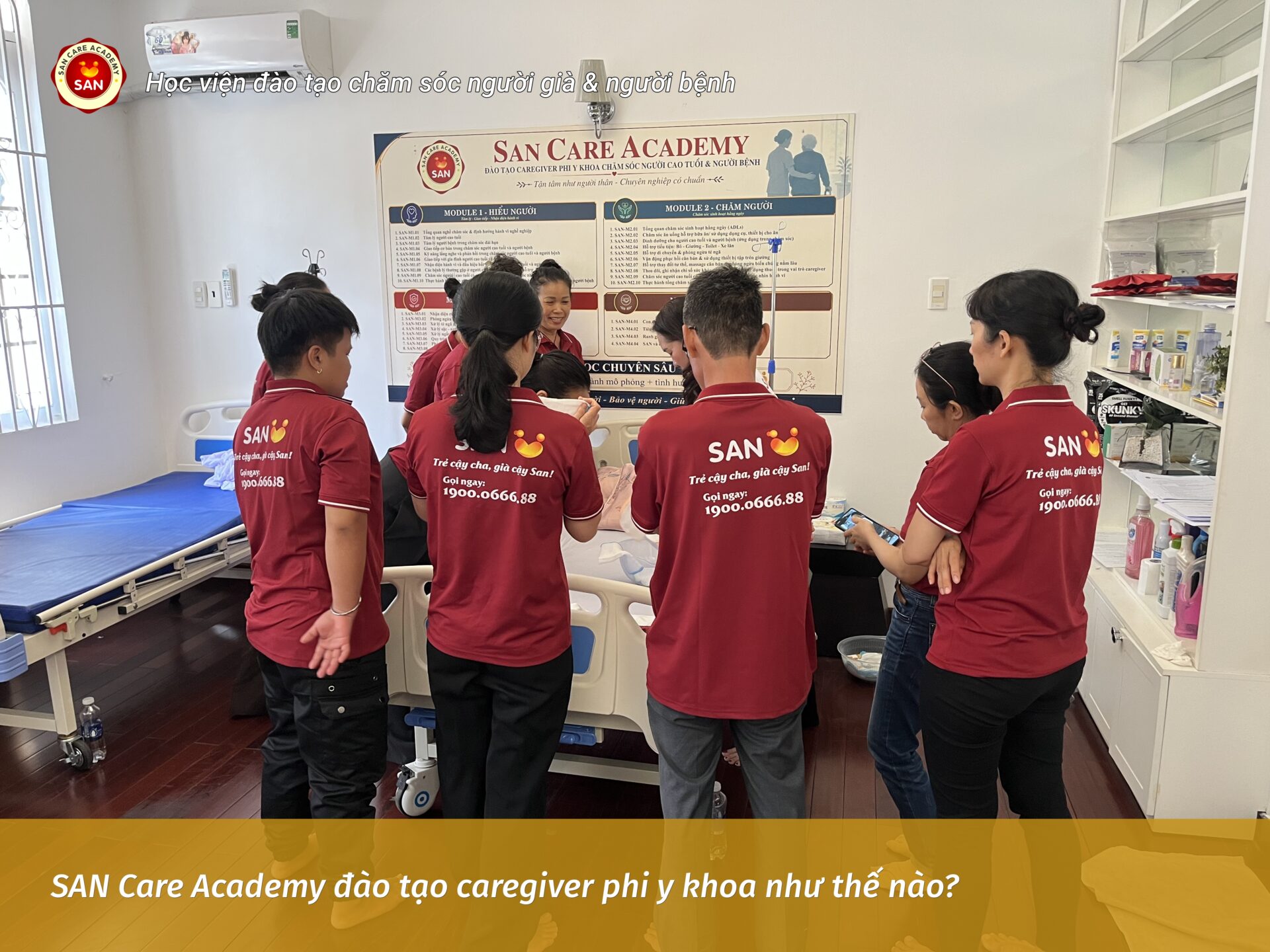 SAN Care Academy đào tạo caregiver phi y khoa
