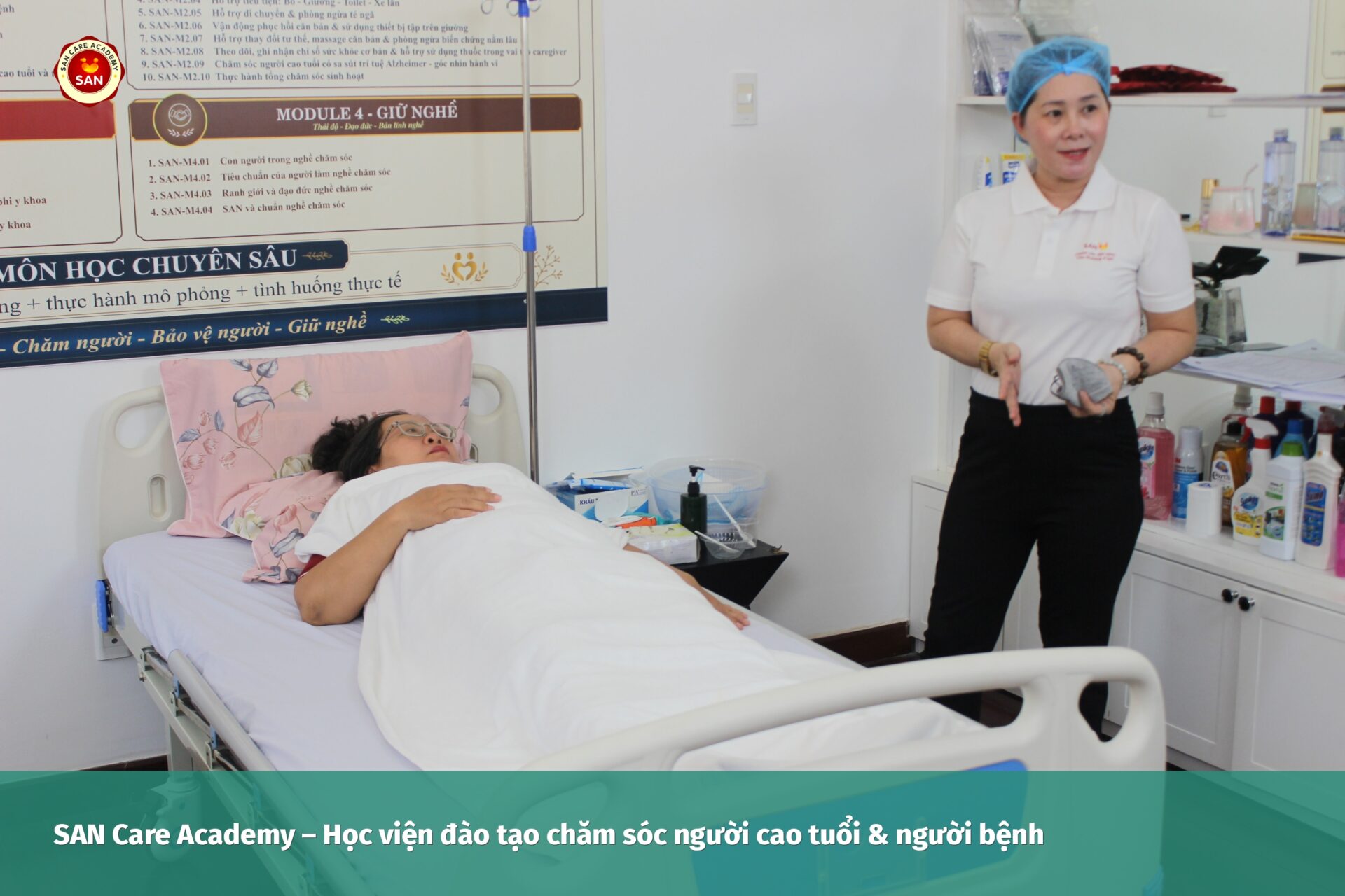 Training in caring for the elderly and the sick.