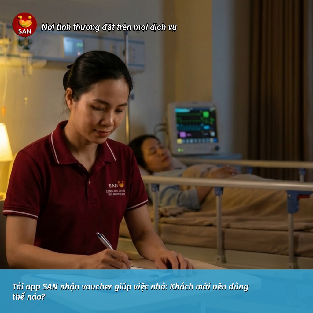 Tải app SAN nhận voucher giúp việc nhà