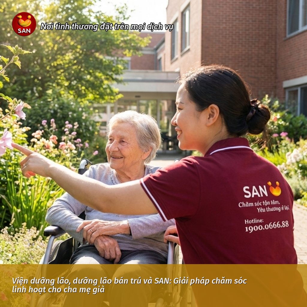 chăm sóc linh hoạt cho cha mẹ già