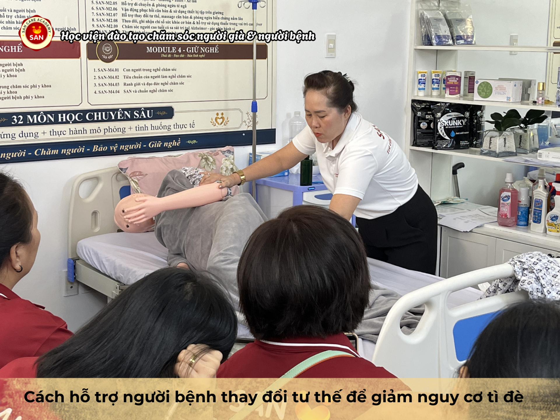 cách hỗ trợ người bệnh thay đổi tư thế