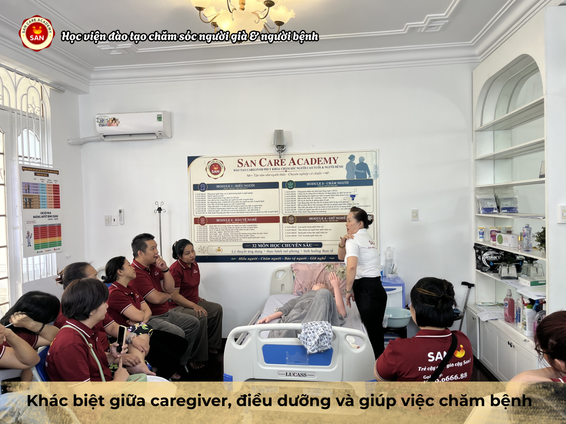 khác biệt giữa caregiver và điều dưỡng