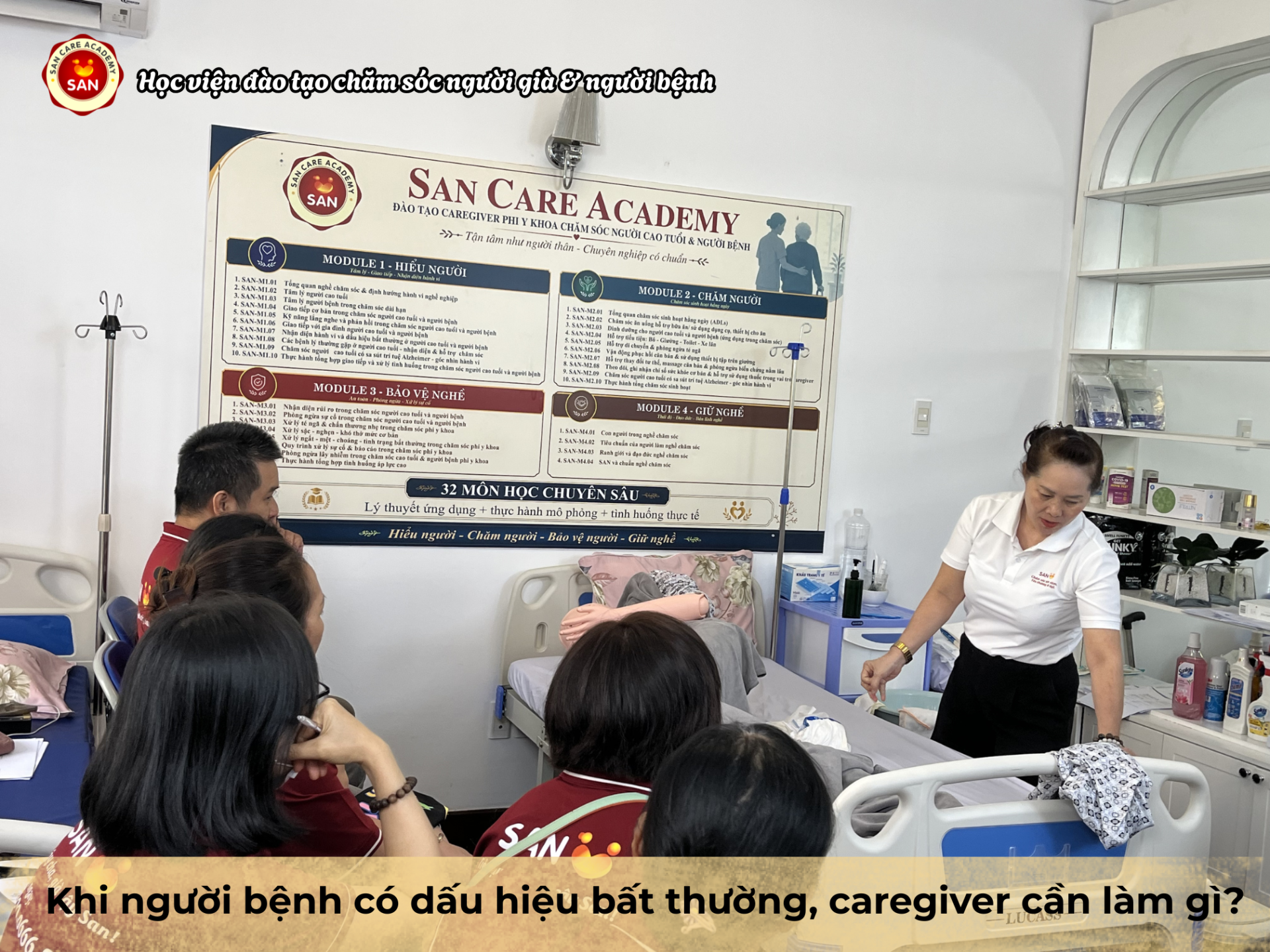 khi người bệnh có dấu hiệu bất thường