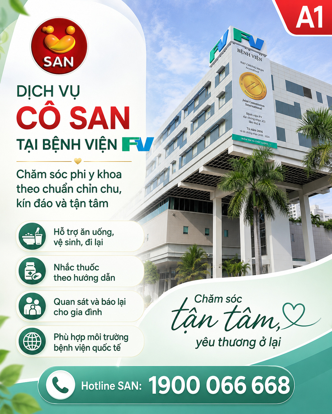 Dịch vụ Cô SAN tại Bệnh viện FV