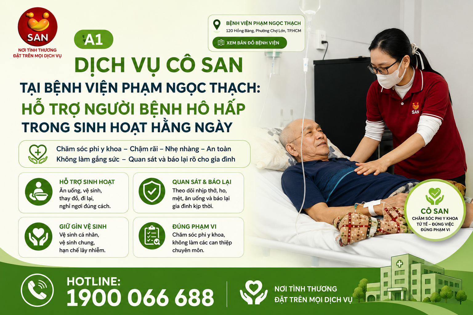 Dịch vụ Cô SAN tại Bệnh viện Phạm Ngọc Thạch