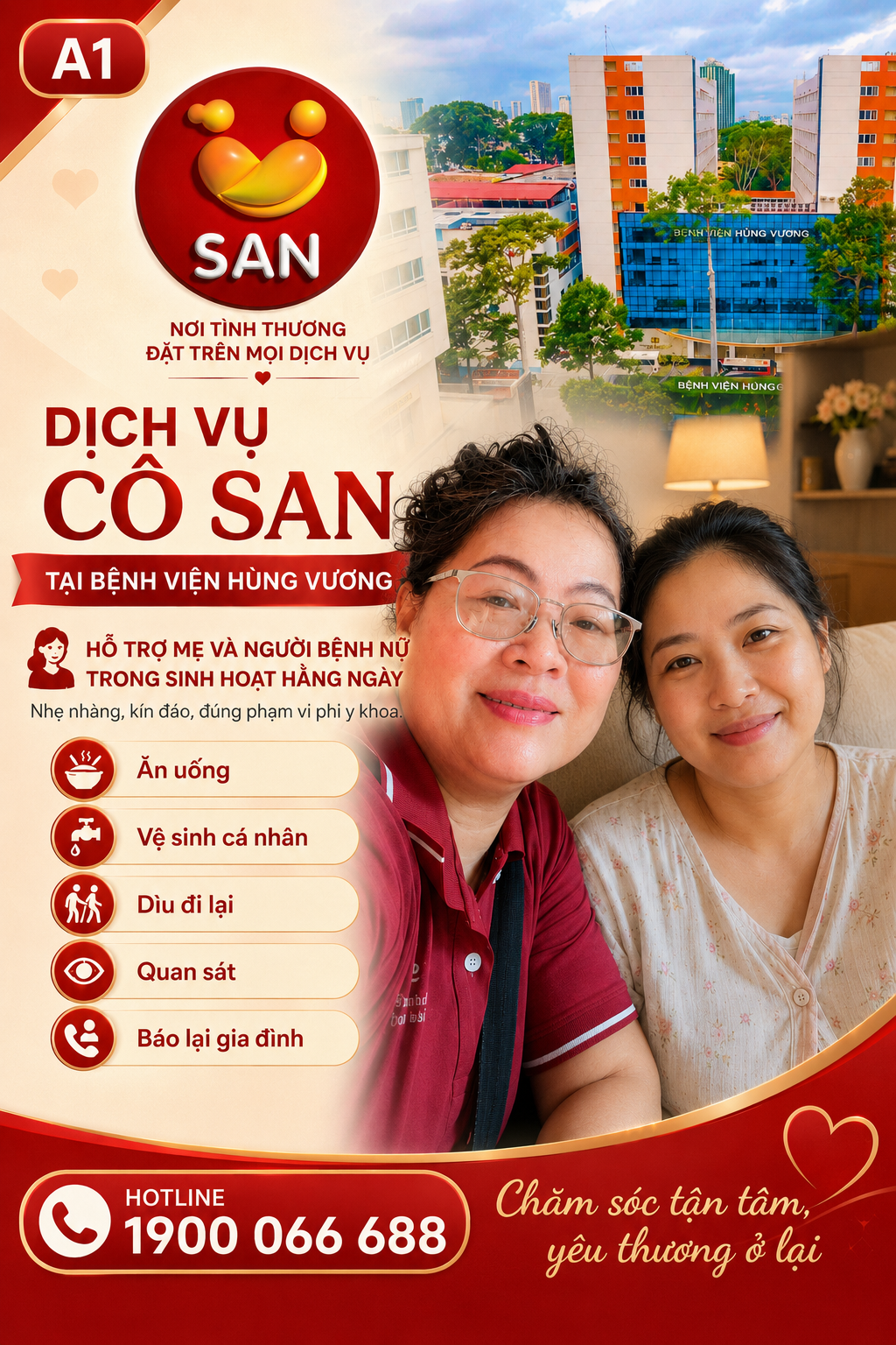 Dịch vụ Cô SAN Bệnh viện Hùng Vương