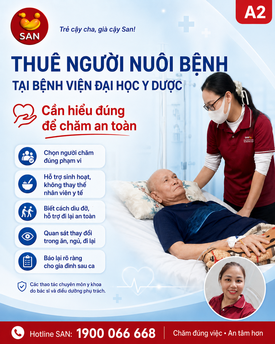 Thuê người nuôi bệnh tại Bệnh viện Đại học Y Dược