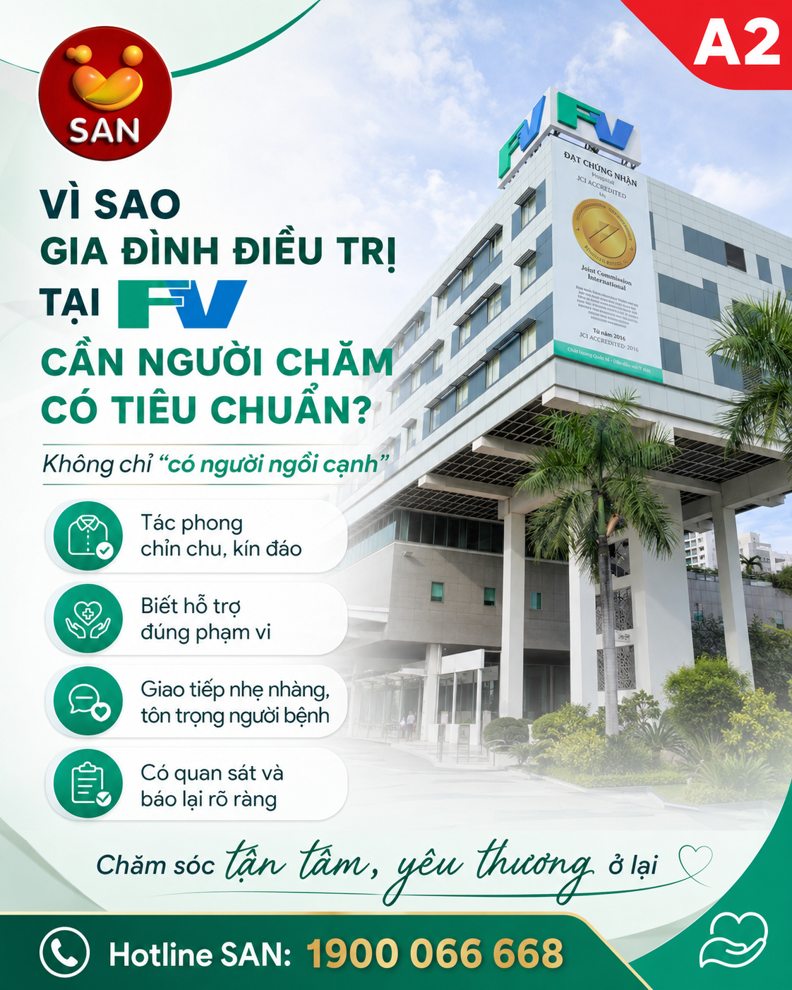 gia đình điều trị tại FV cần người chăm có tiêu chuẩn