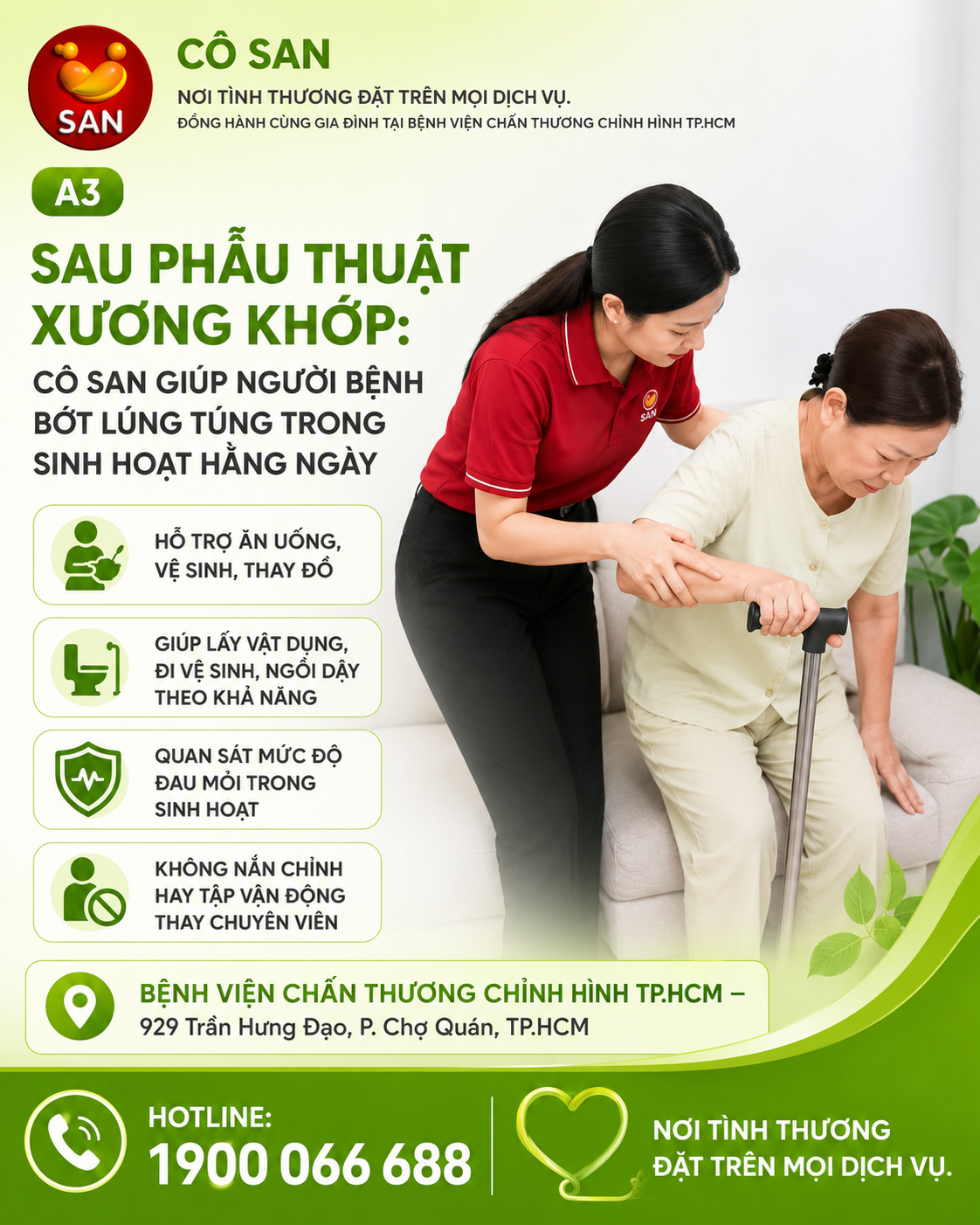 Sau phẫu thuật xương khớp