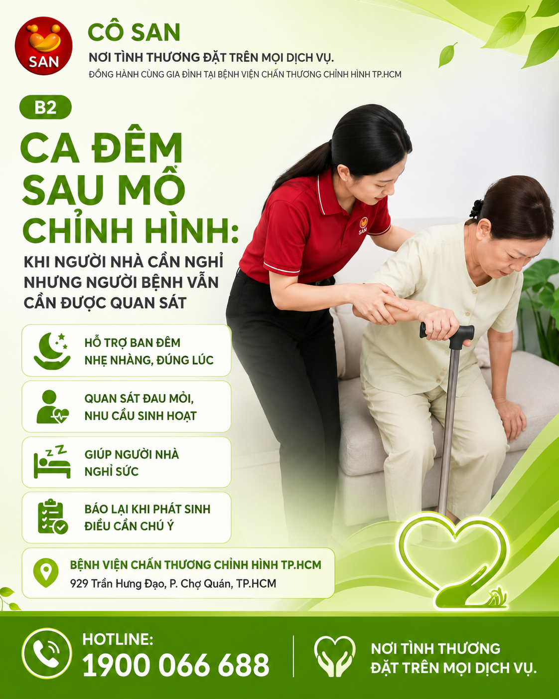 Ca đêm sau mổ chỉnh hình