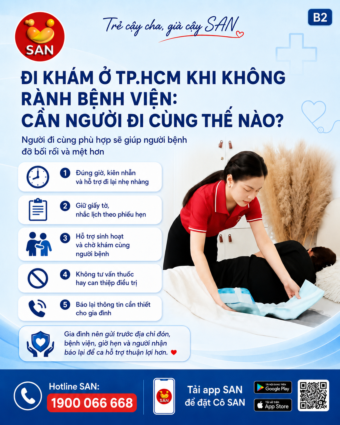 đi khám ở TP.HCM cần người đi cùng