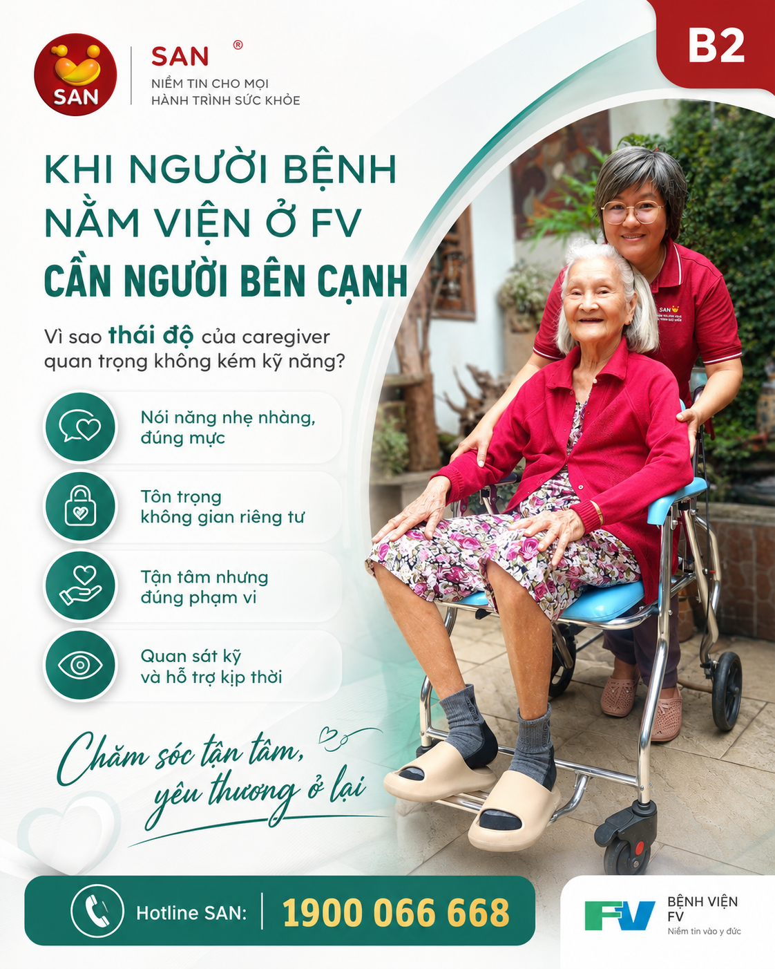 thái độ của caregiver quan trọng