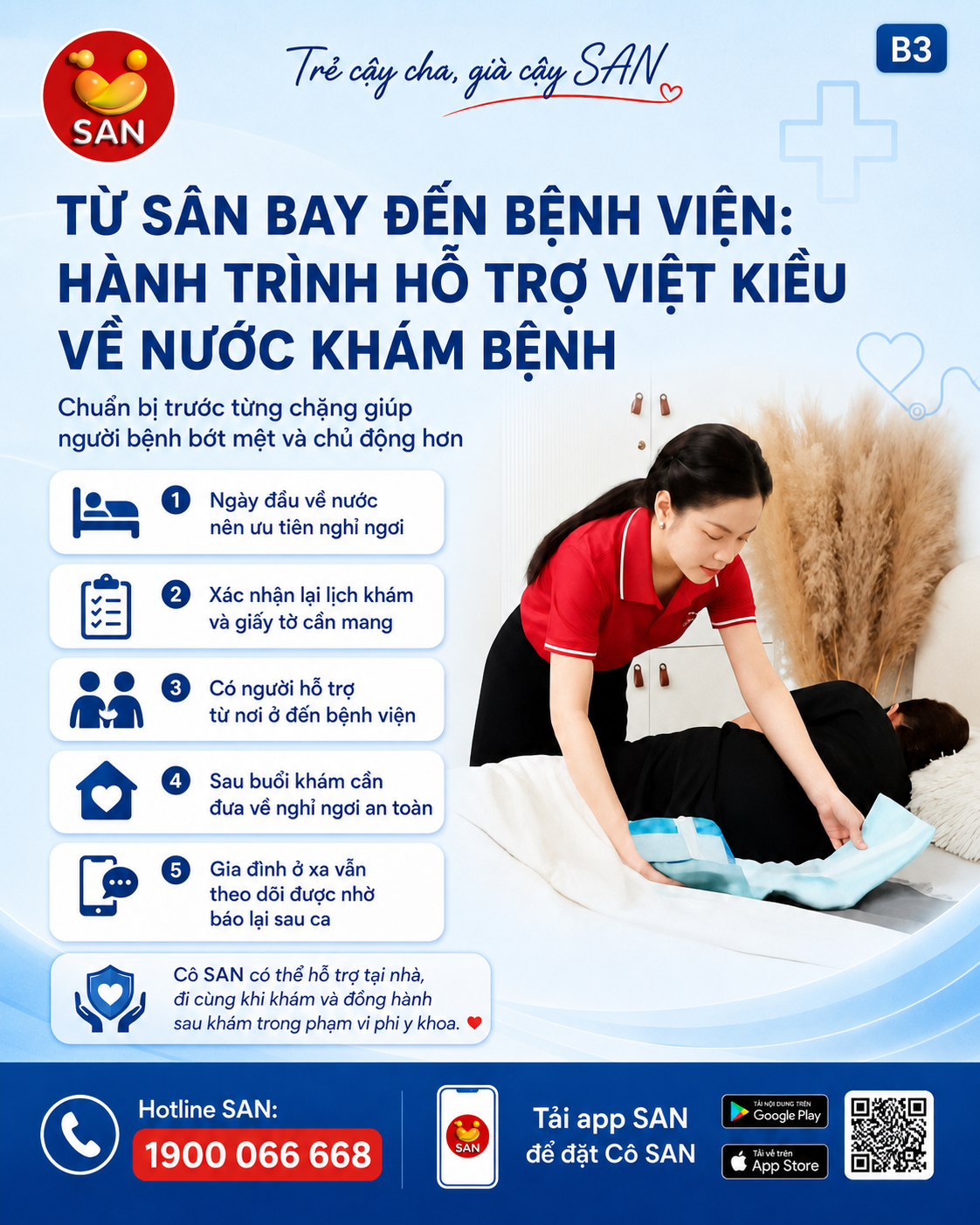 hỗ trợ Việt kiều về nước khám bệnh