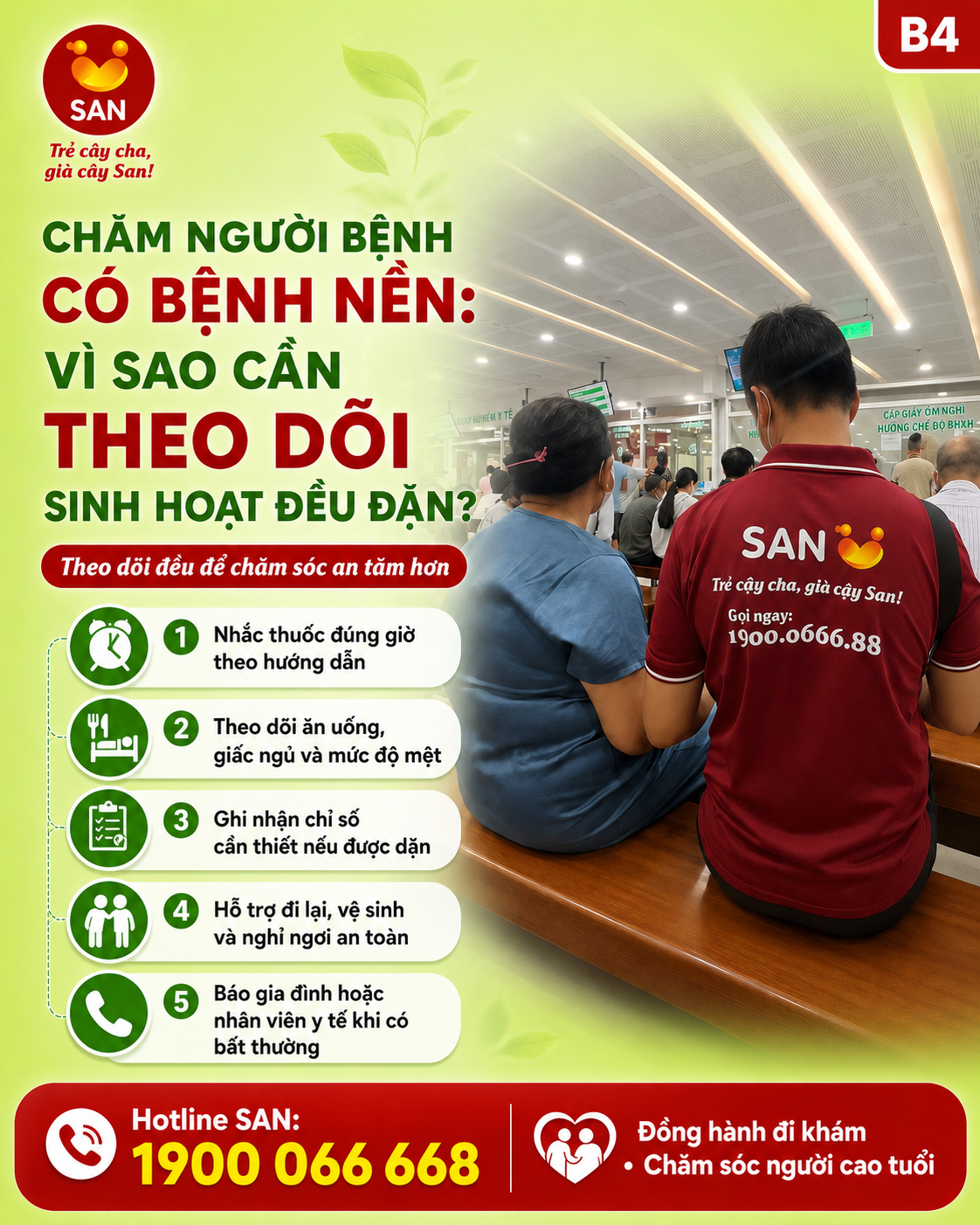 Chăm người bệnh có bệnh nền