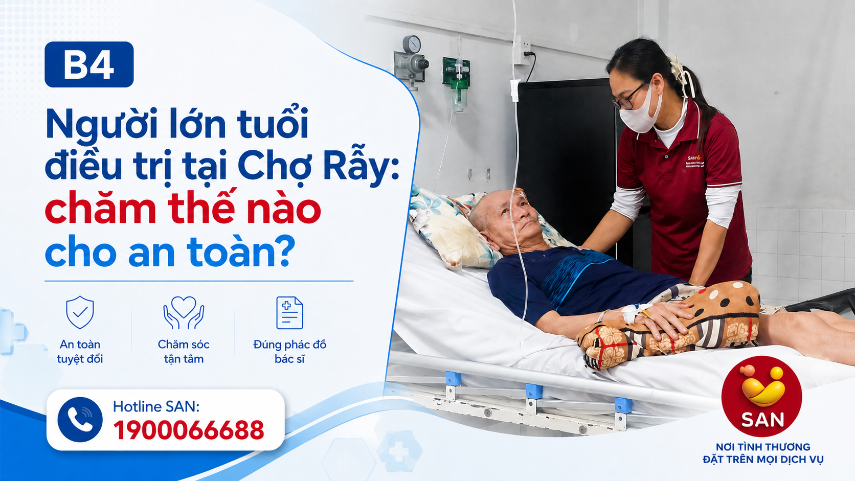Người lớn tuổi điều trị tại Chợ Rẫy