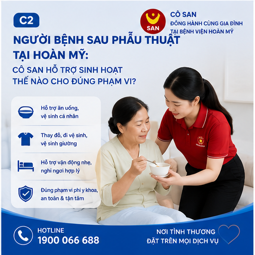 Người bệnh sau phẫu thuật tại Hoàn Mỹ