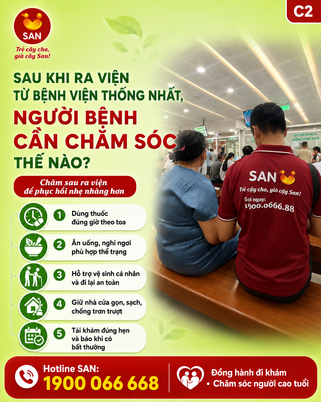 chăm sóc người bệnh sau ra viện