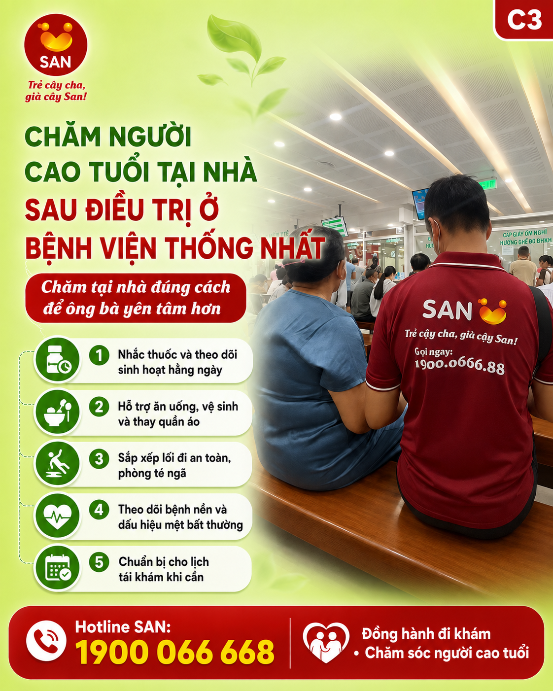 Chăm người cao tuổi tại nhà
