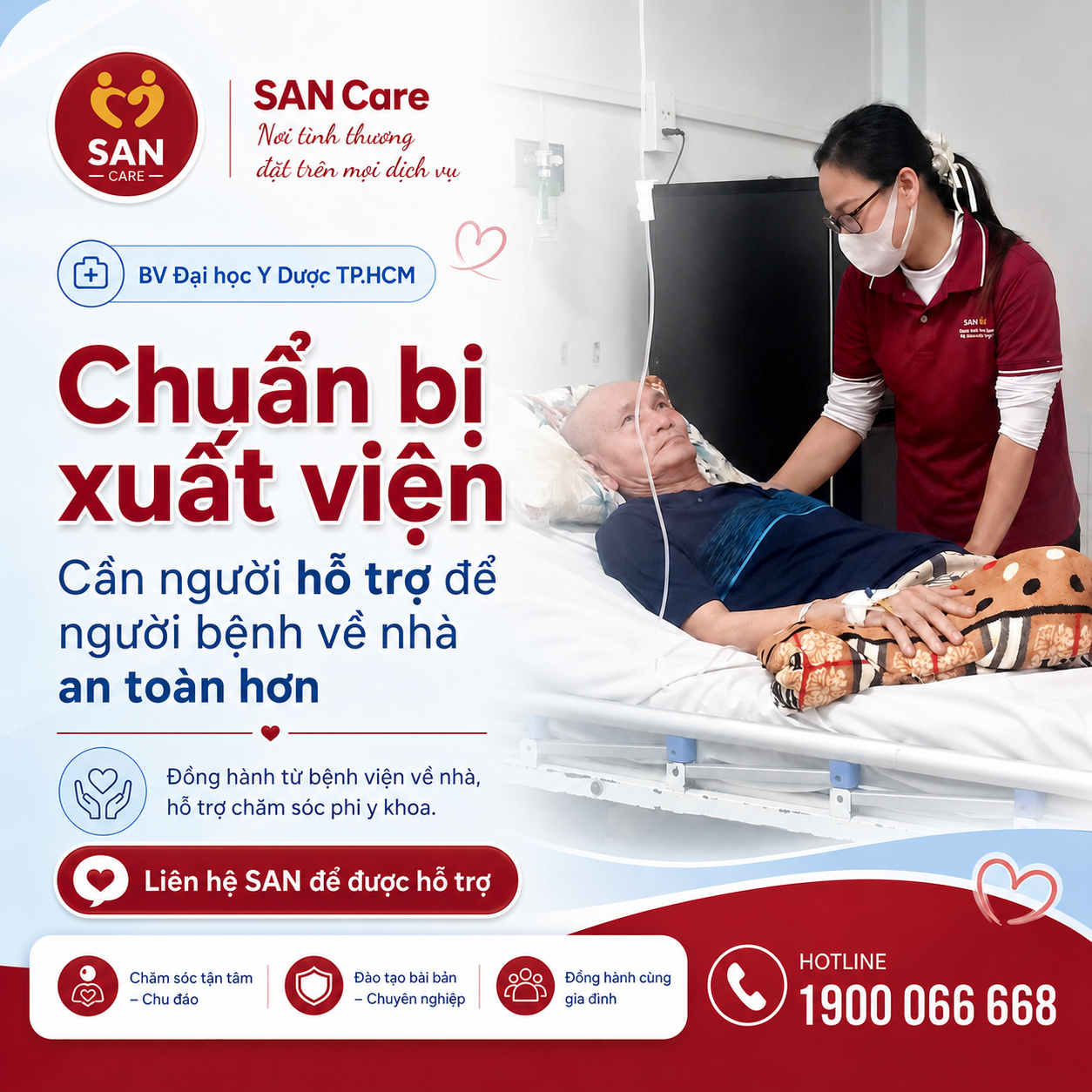 chuẩn bị xuất viện Bệnh viện Đại học Y Dược