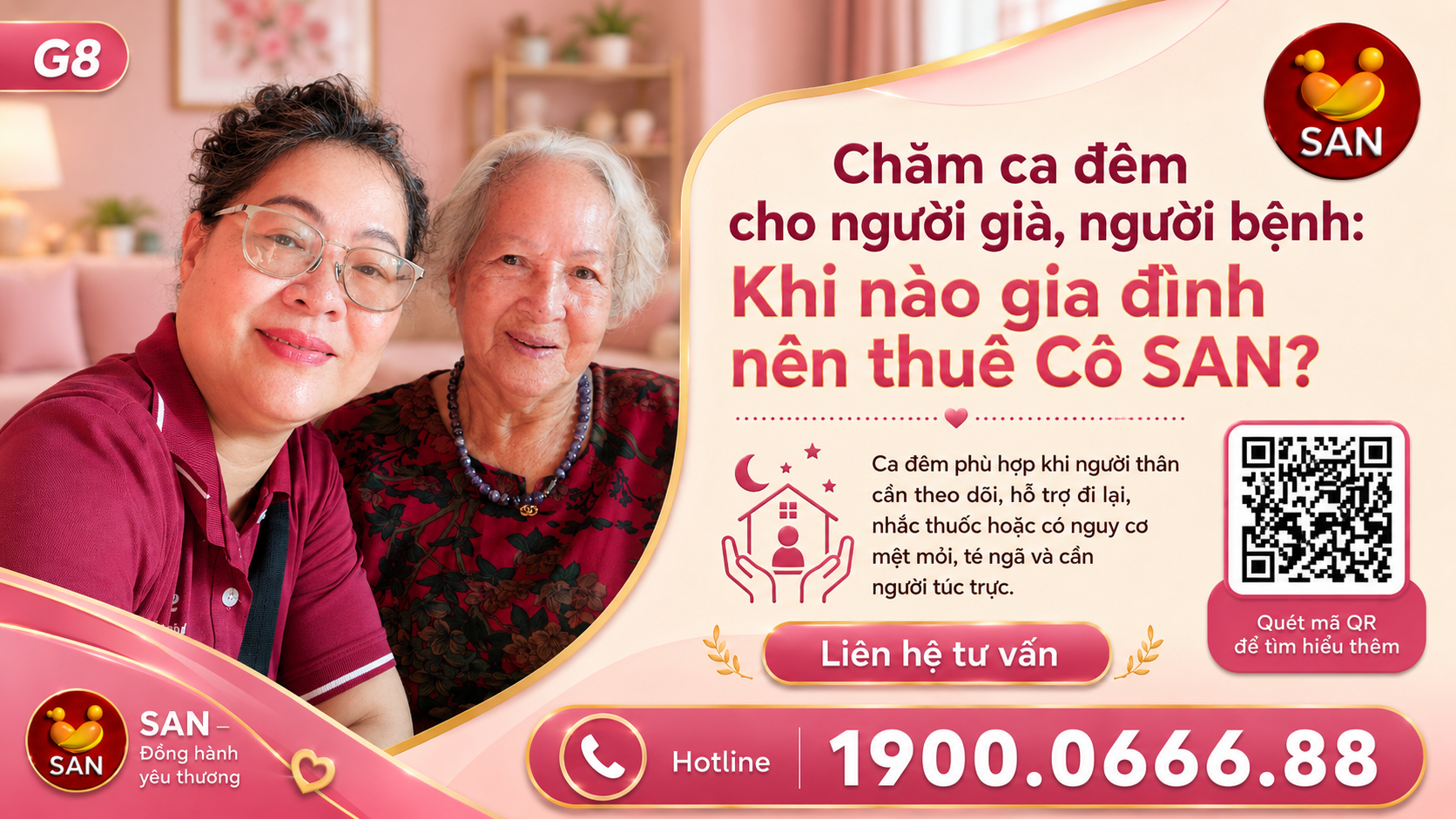 Chăm ca đêm cho người già, người bệnh