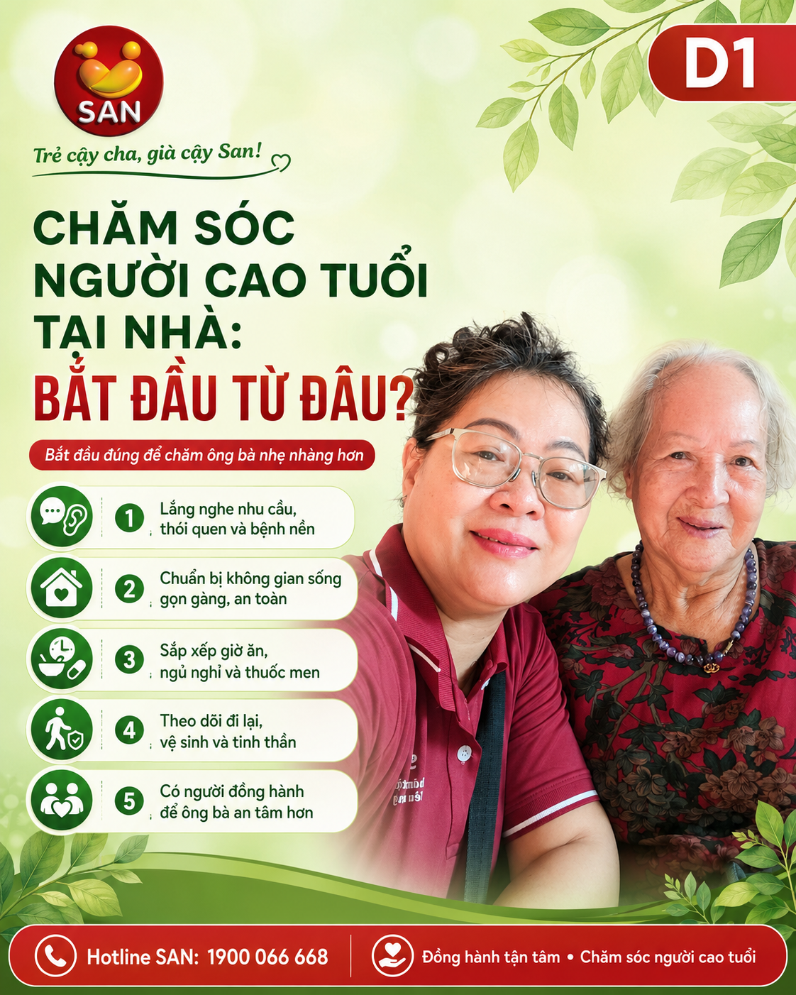 Dịch vụ đưa người lớn tuổi đi khám