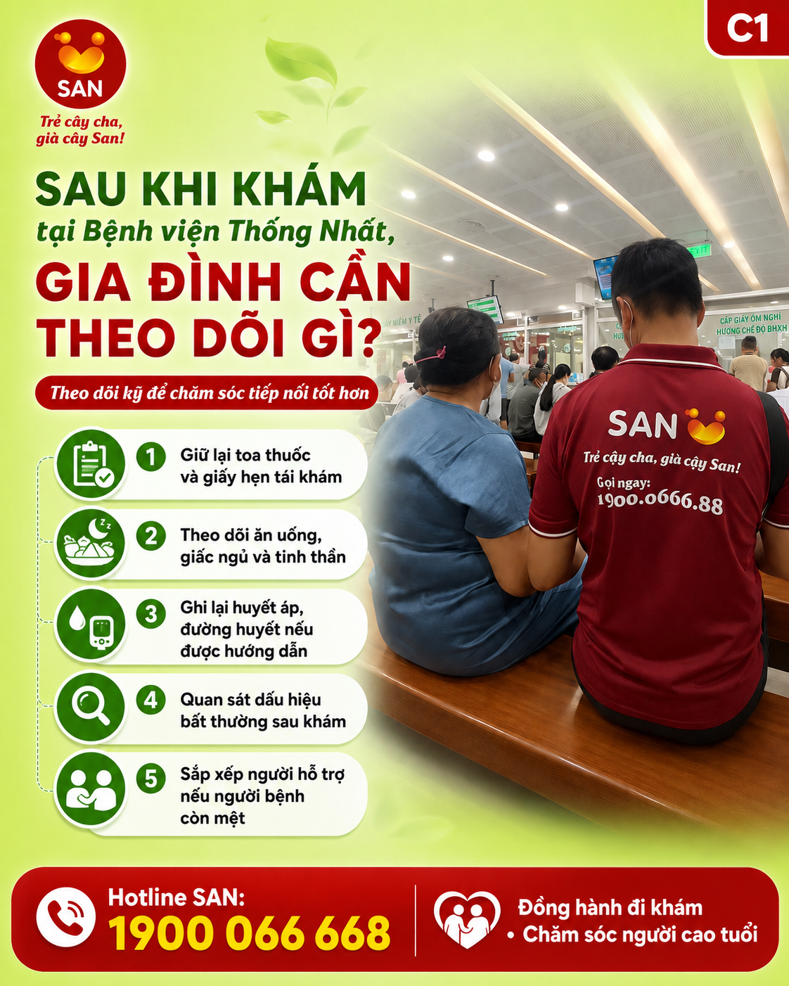 Dịch vụ chăm người bệnh tại nhà sau khi khám ở Bệnh viện Thống Nhất