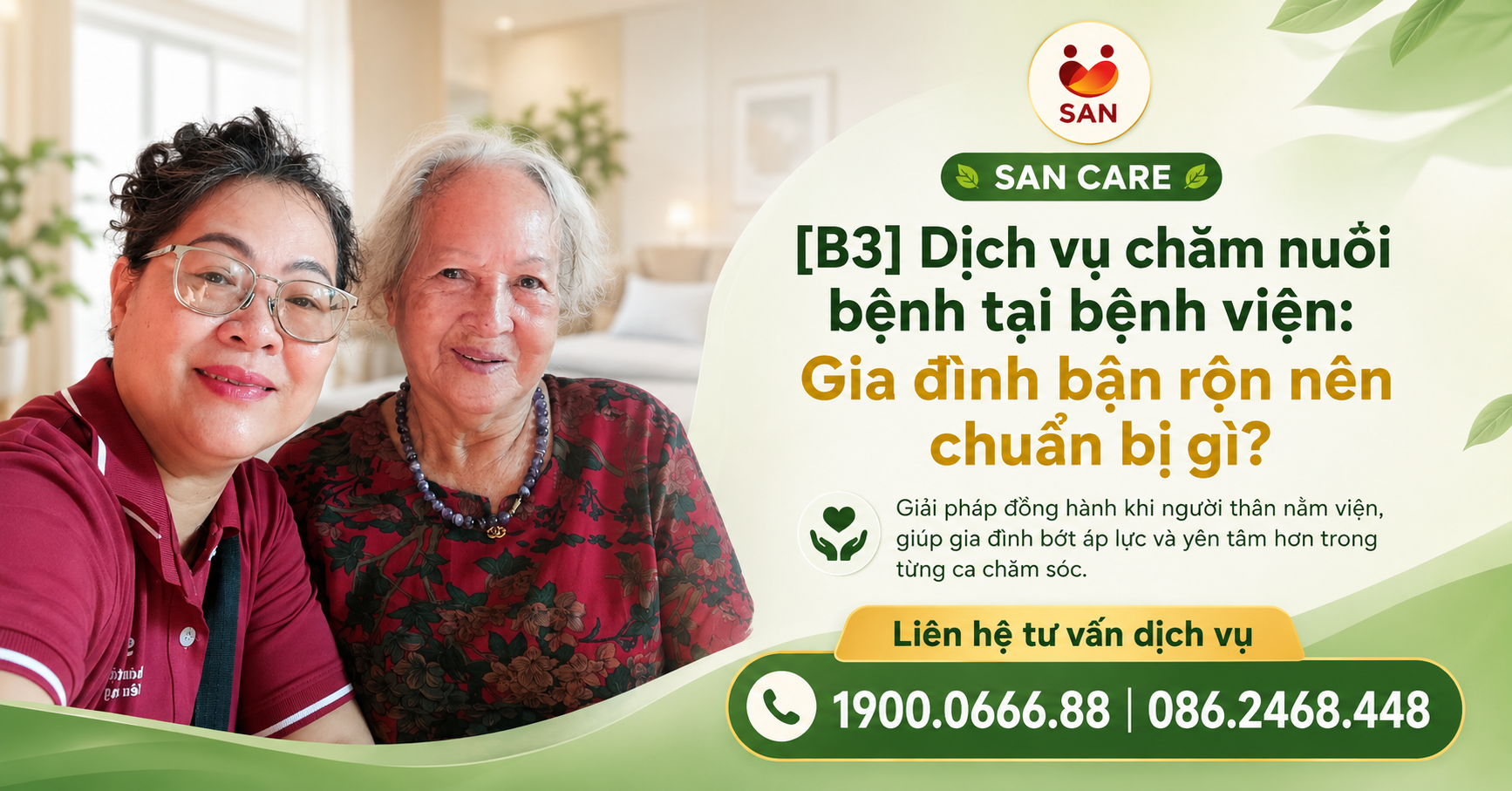 Dịch vụ chăm nuôi bệnh tại bệnh viện