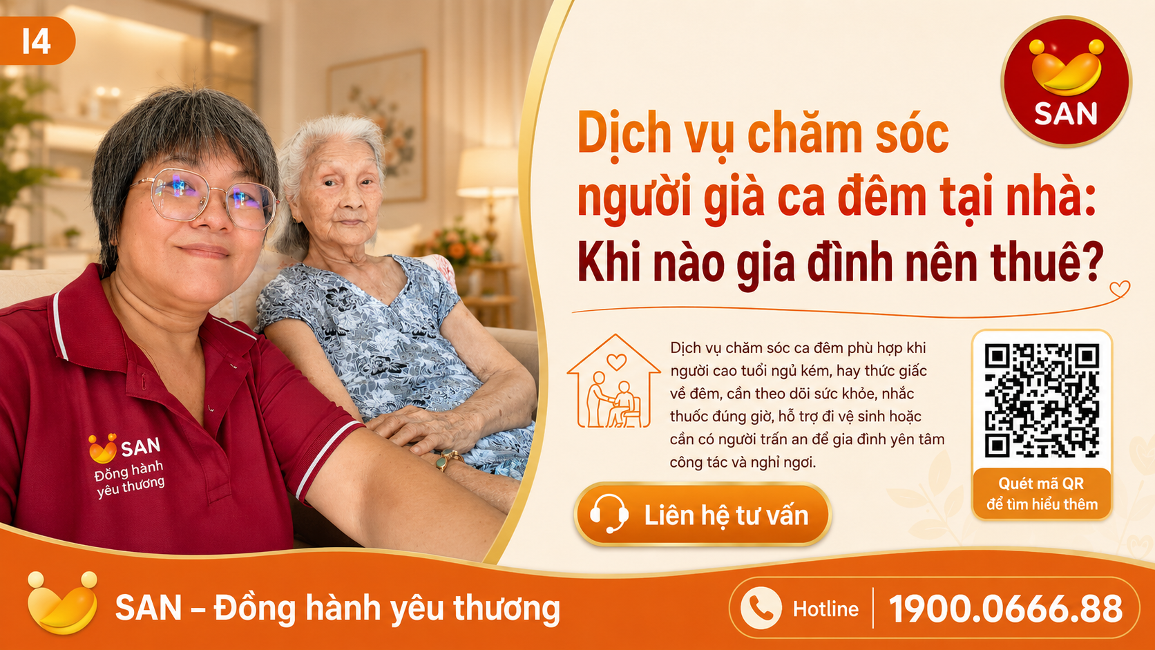 Dịch vụ chăm sóc người già ca đêm