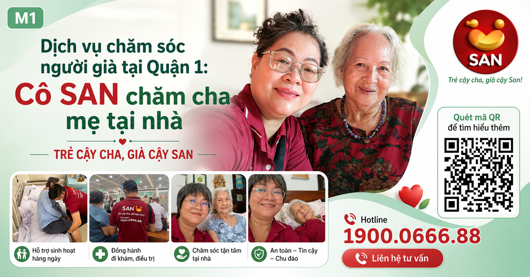 Dịch vụ chăm sóc người già tại Quận 1