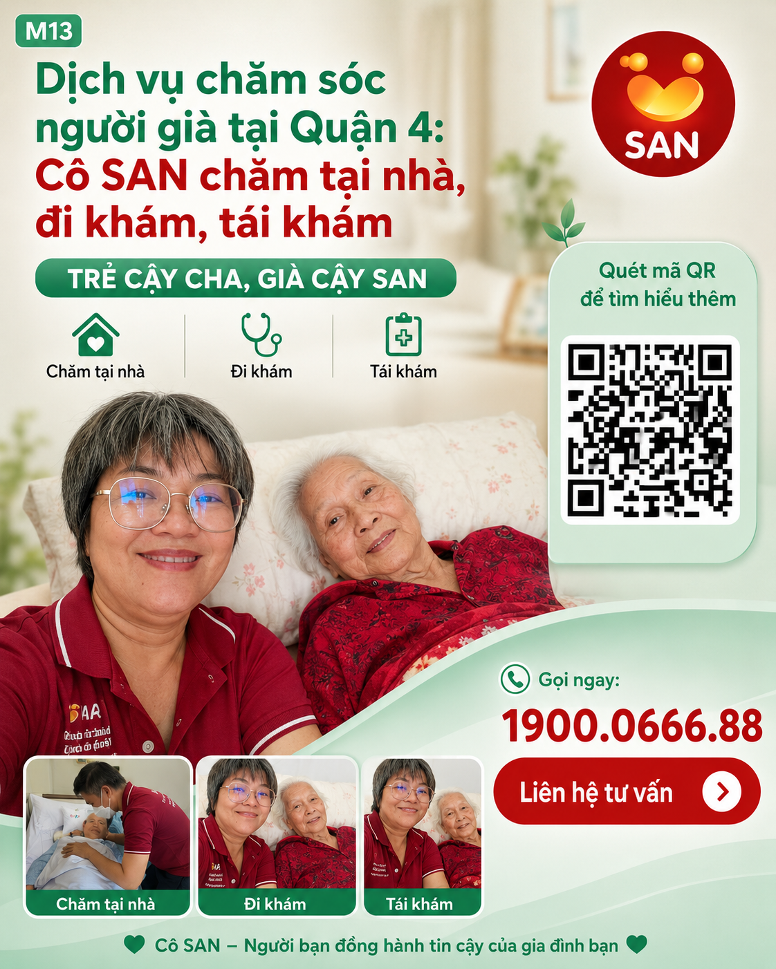 Dịch vụ chăm sóc người già tại Quận 4