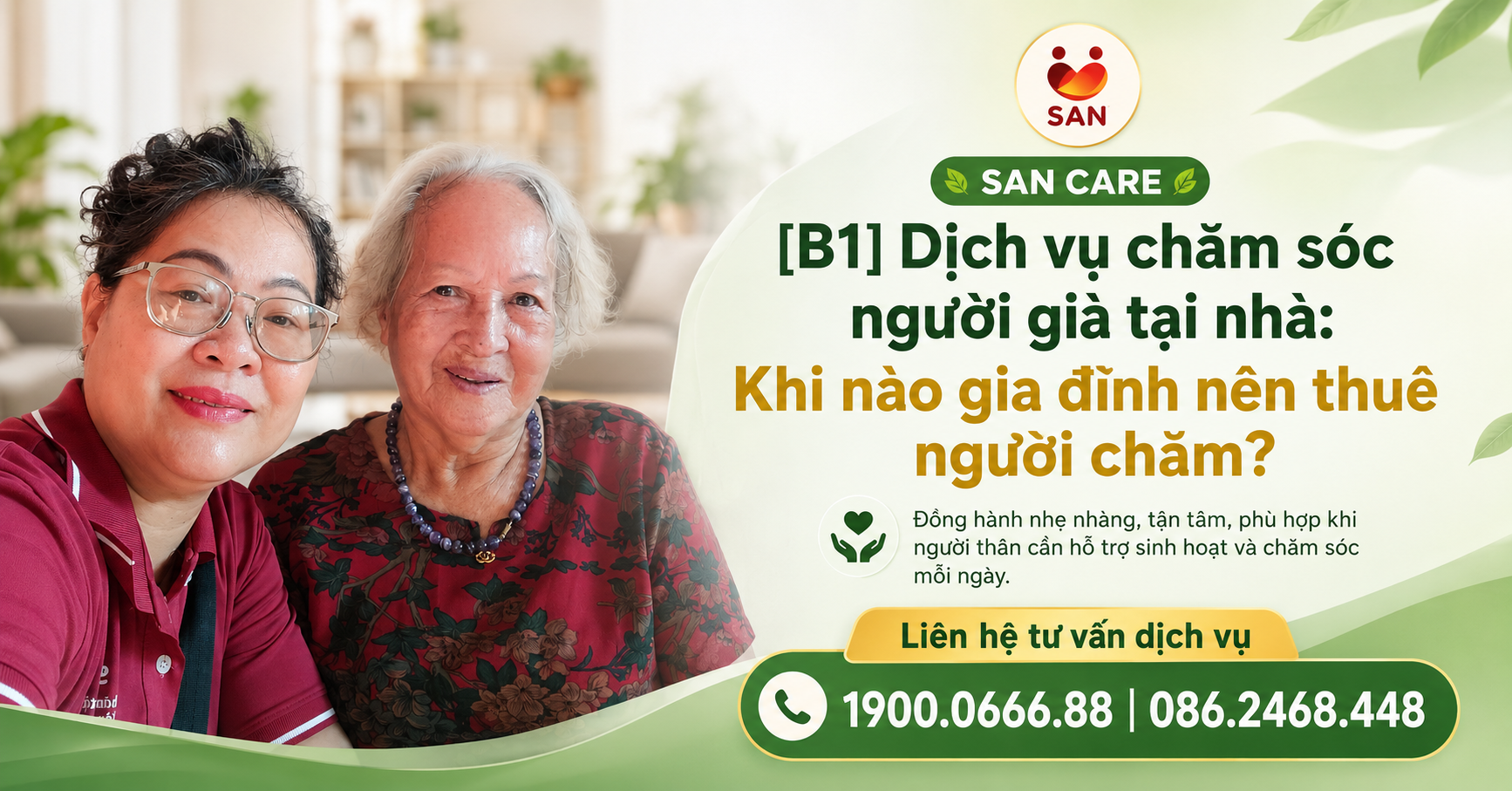 Dịch vụ chăm sóc người già tại nhà