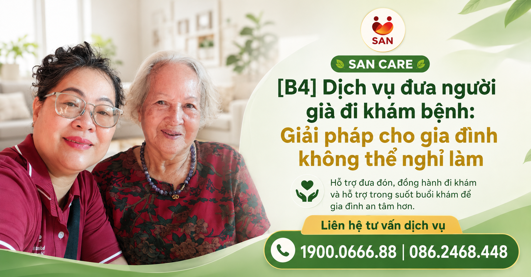Dịch vụ đưa người già đi khám bệnh