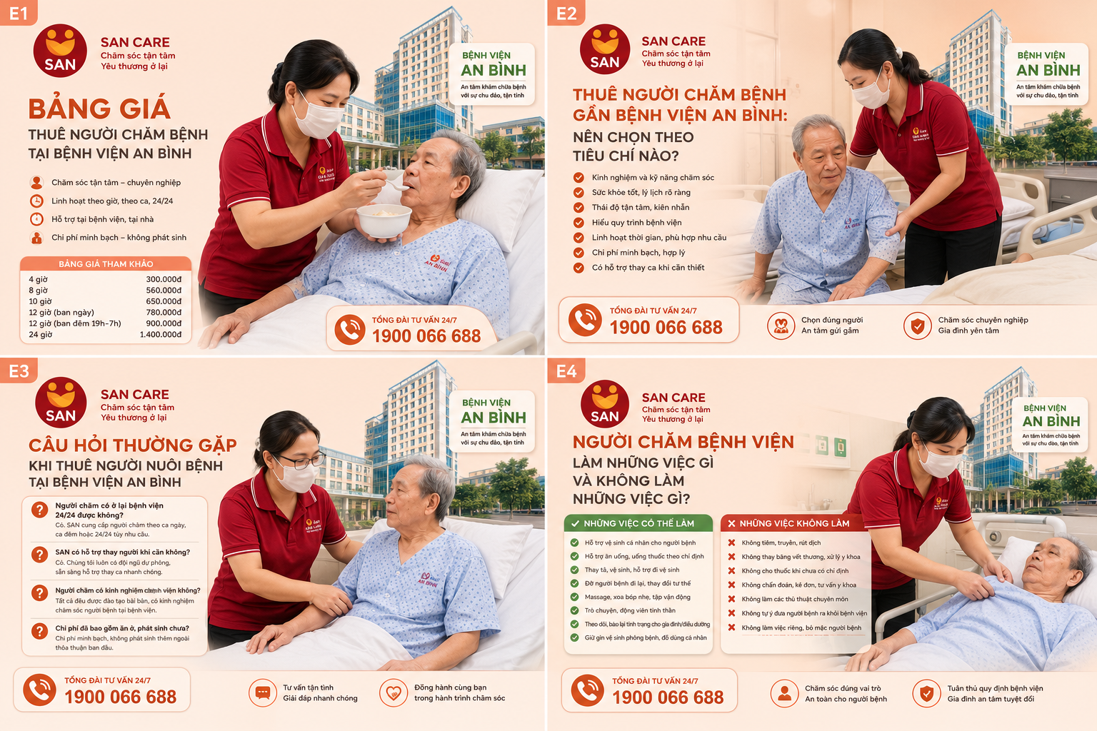 bảng giá thuê người chăm bệnh