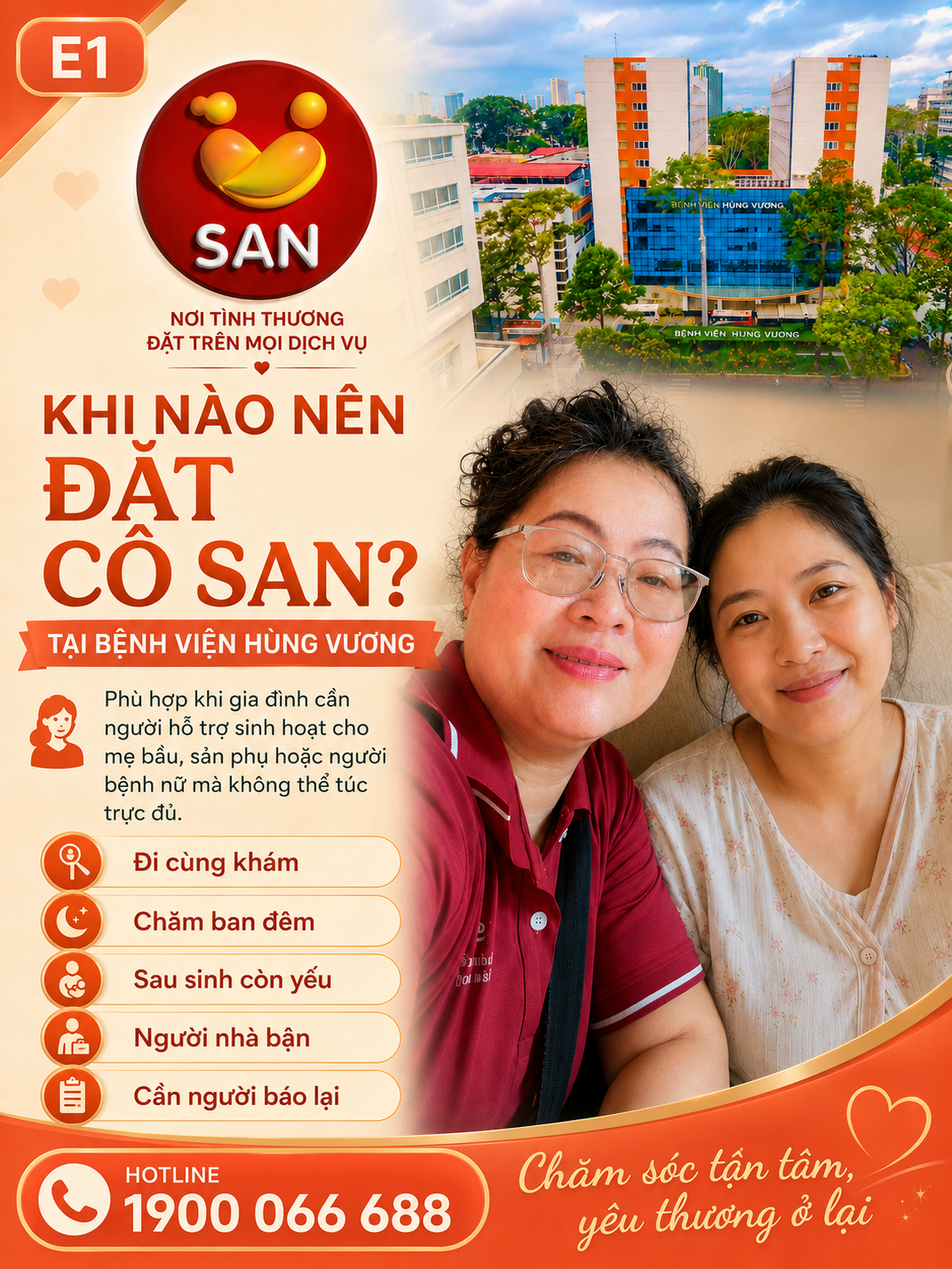 Đặt Cô SAN tại Hùng Vương qua app