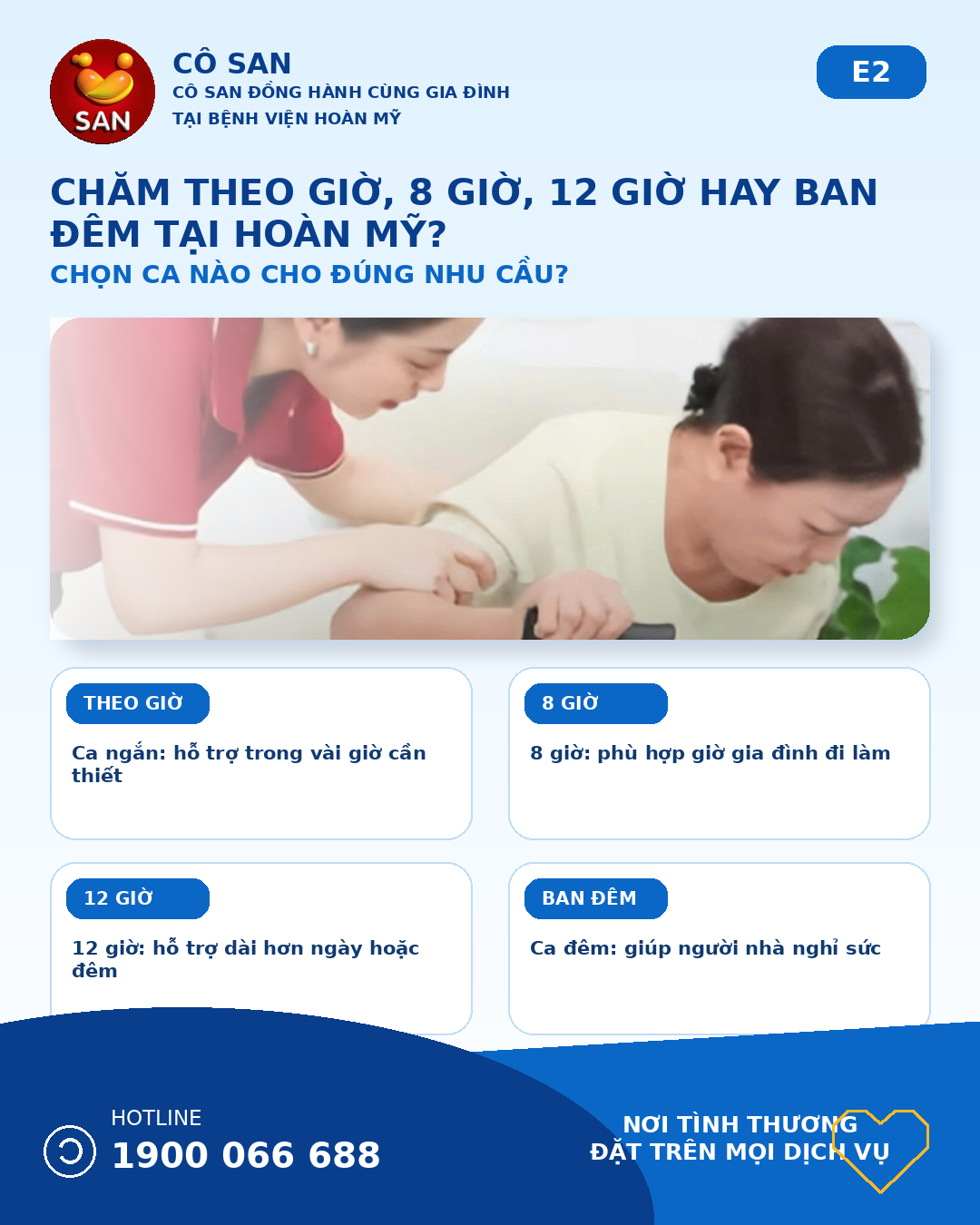 chọn ca chăm tại Hoàn Mỹ