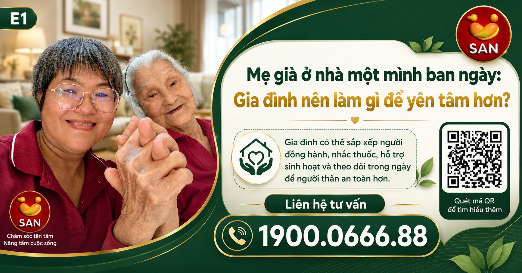 Mẹ già ở nhà một mình