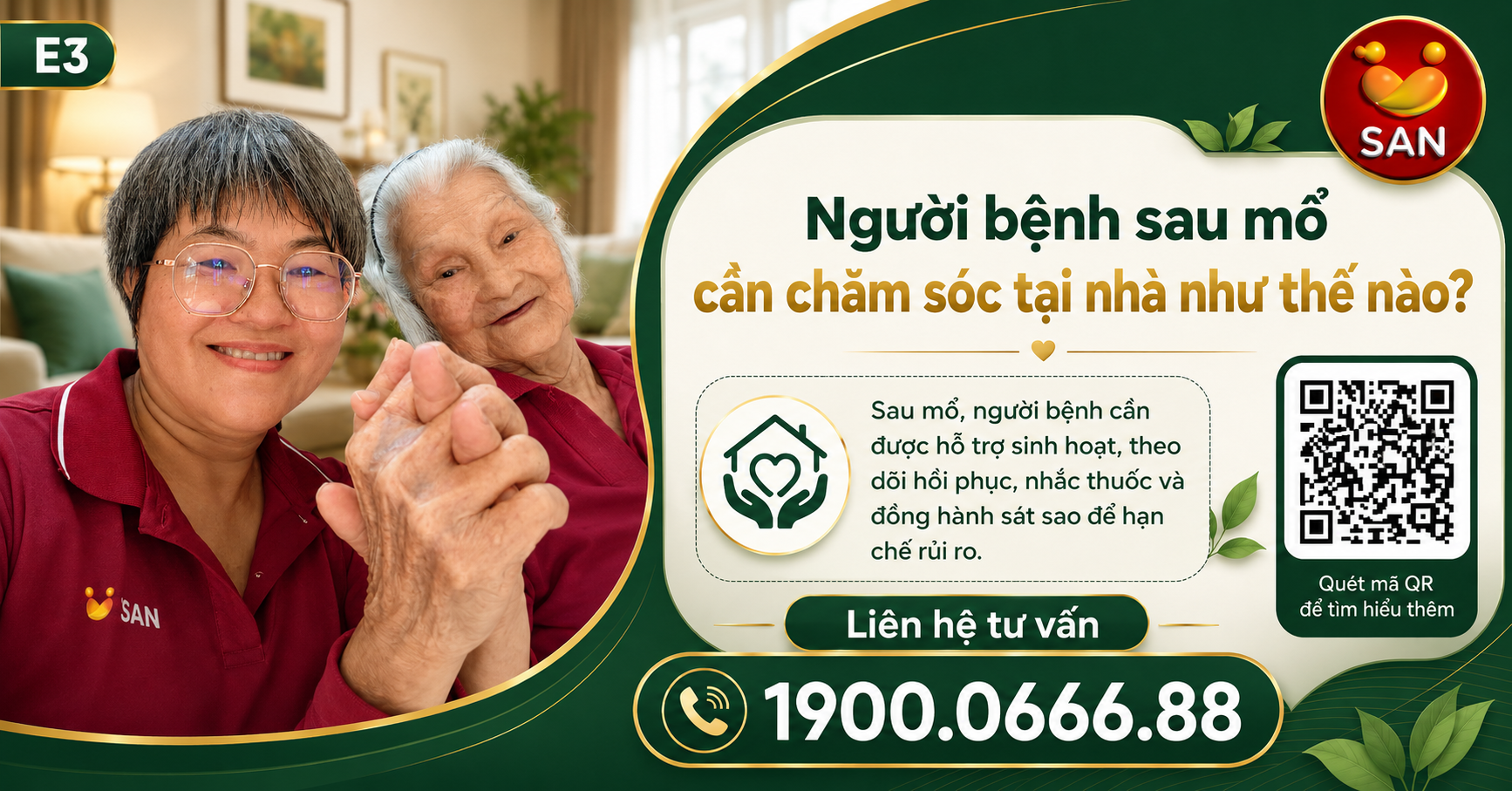 chăm sóc người bệnh sau mổ tại nhà