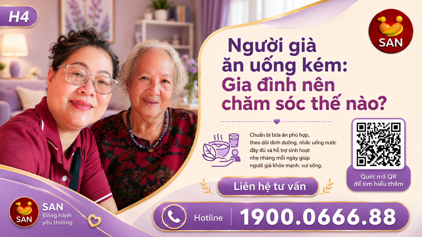 người già ăn uống kém