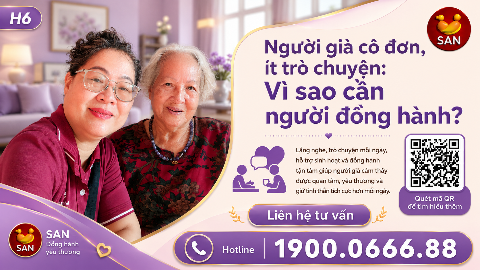 Người già cô đơn, ít trò chuyện